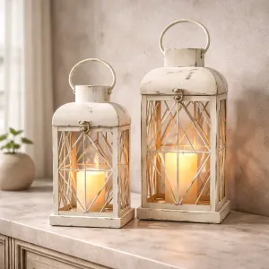 Cage Lanterns Set of 2 17in and 14inH 1