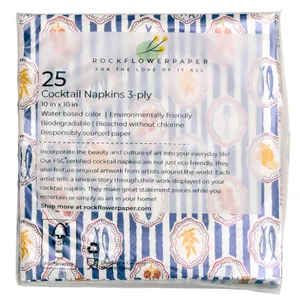 Mediterranean Market Paper Cocktail Napkin (Pack of 25) 6