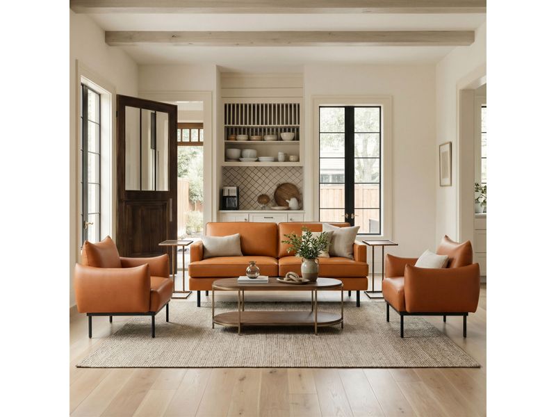 Sekil Accent Chair Brown 10