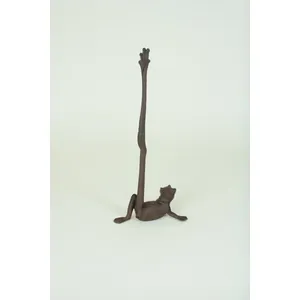 Cast Iron Frog Paper Towel Holder 3