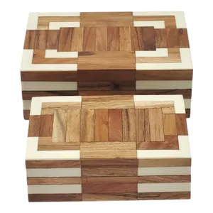 HARPERVALE SET OF 2 GREEN BOXES 3 (IN) 2