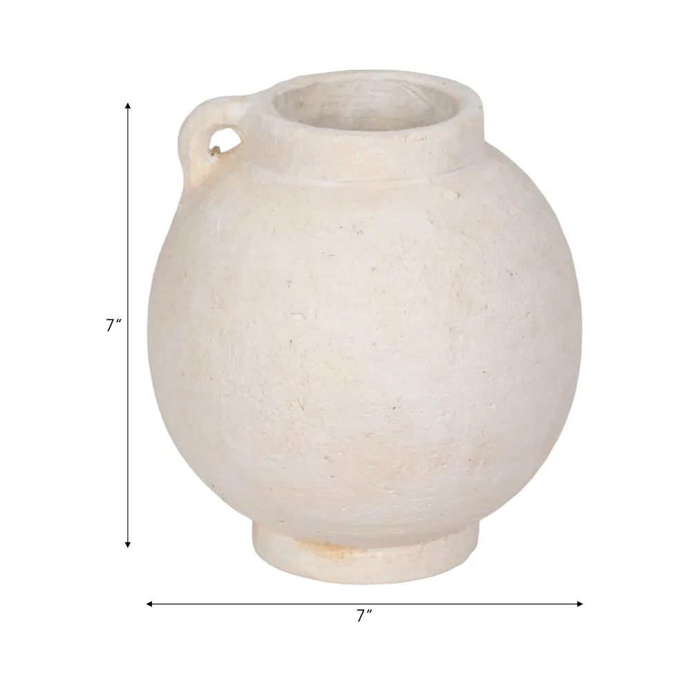 CORBINFORD WHITE VASE 8 (IN)