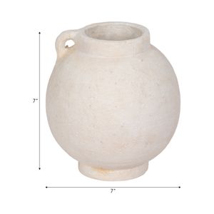 CORBINFORD WHITE VASE 8 (IN) 10