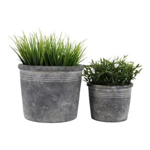 KENDALLWICK SET OF 2 BROWN PLANTER 8 (IN) 3
