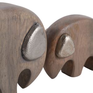 HESTONFORD SET OF 2 BROWN DECOR 4 (IN) 7