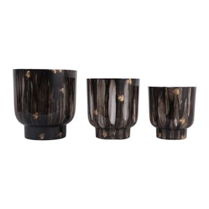 DALTONFORD SET OF 3 GRAY PLANTER 11 (IN) 5