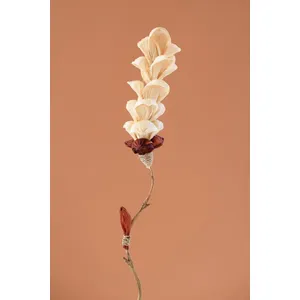 Set of 12 Cornhusk Botanicals on a Bamboo Stem / Snap Dragon 3