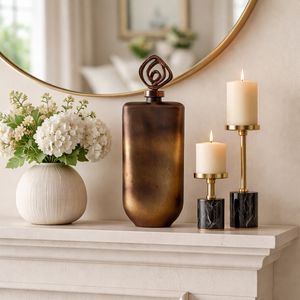 FINLEYGROVE BRONZE GLASS VASE 20 (IN) 12