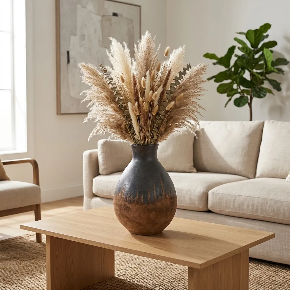 MONROEMILL BLACK VASE 17 (IN)