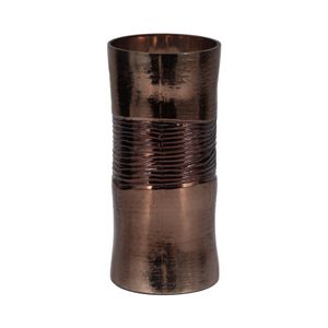 HAMDENWAY BRONZE GLASS VASE 11 (IN) 4