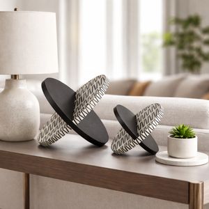 IVYGATE SET OF 2 BLACK DECOR 10 (IN) 2