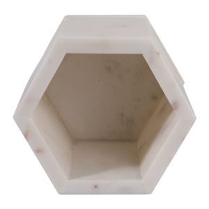 7" MARBLE SWIVEL PENCIL CUP, WHITE 8