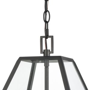Tangent 16'' Wide 3-Light Pendant - Matte black 3