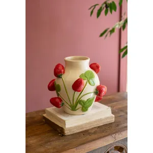 Ceramic Strawberry Vase 3
