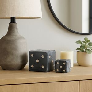 HAROLDPORT SET OF 2 GRAY GAMES 4 (IN) 13
