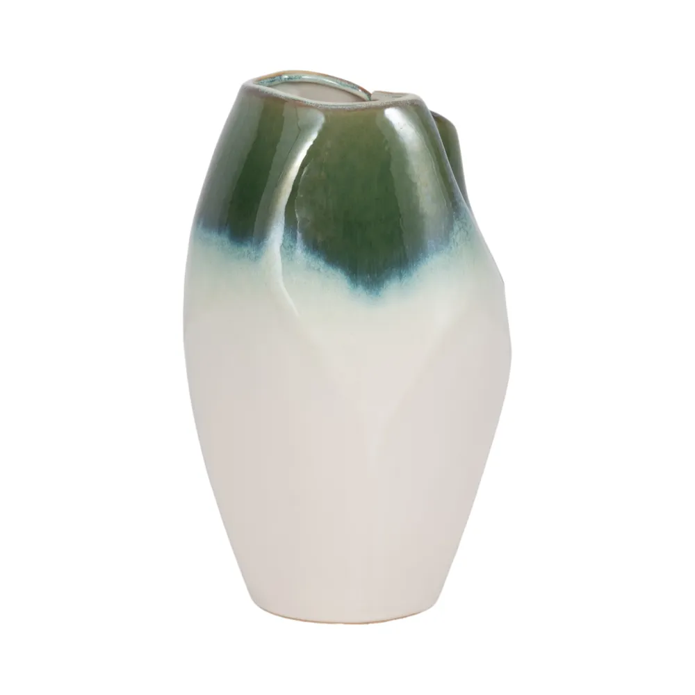 ALDERVALE WHITE VASE 10 (IN)