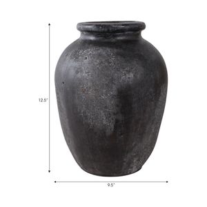 DUNCANRUN BLACK VASE 12 (IN) 9