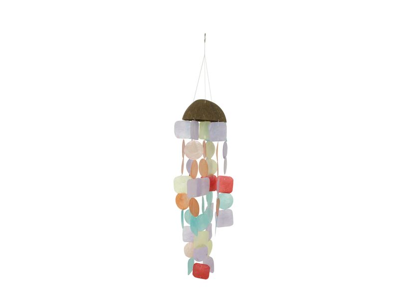 4.7" x 19.6" Asst Color Shell Windchimes 1