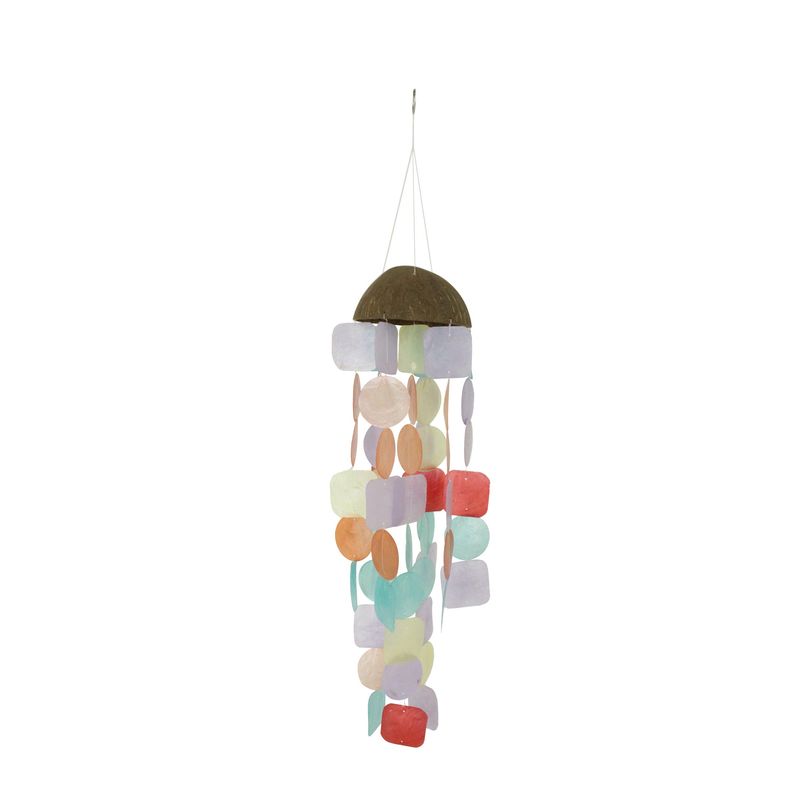 4.7" x 19.6" Asst Color Shell Windchimes