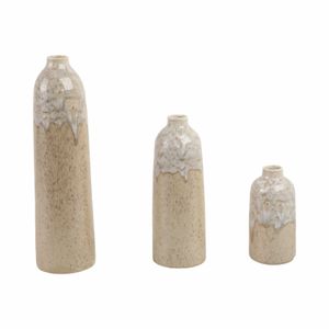 KELSEYLAKE SET OF 3 TAN VASES 16 (IN) 5