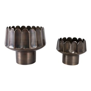 MAXWELLSHAW SET OF 2 GOLD PLANTER 11 (IN) 3
