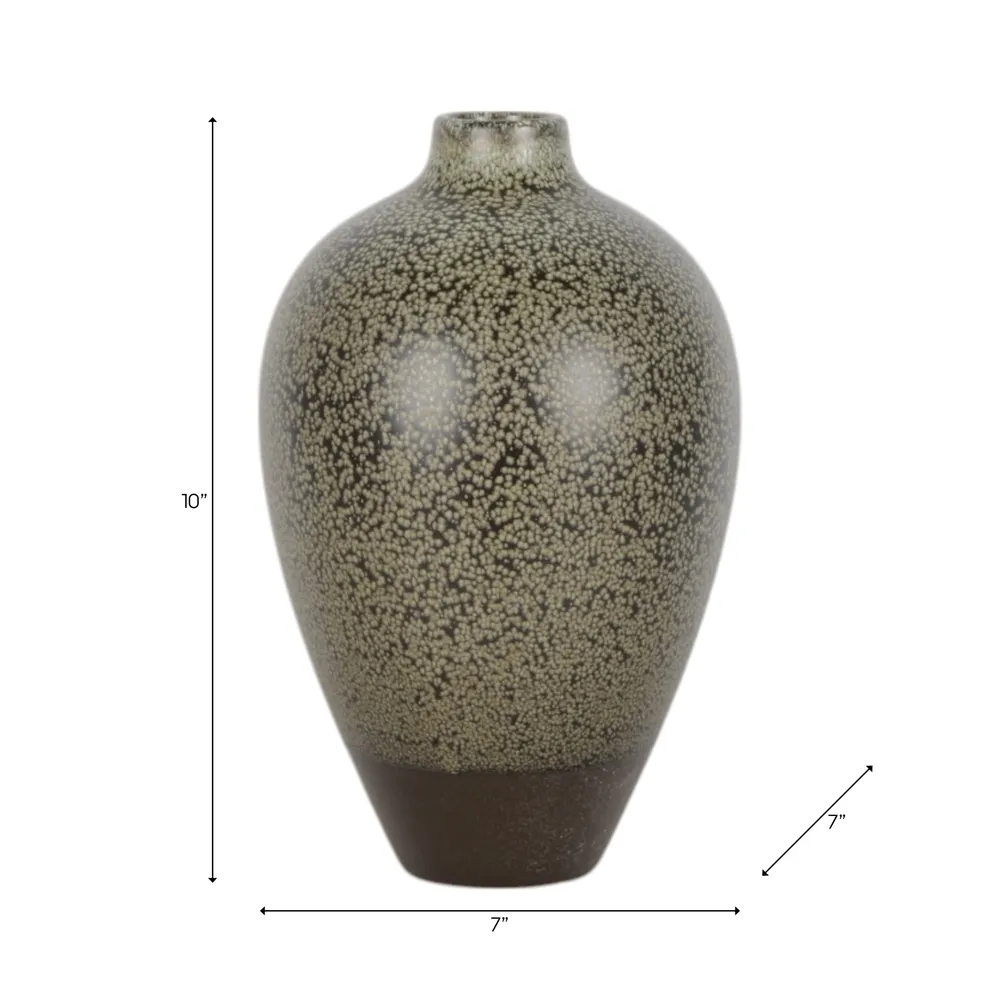 CAMDENMOOR GREEN VASE 10 (IN)