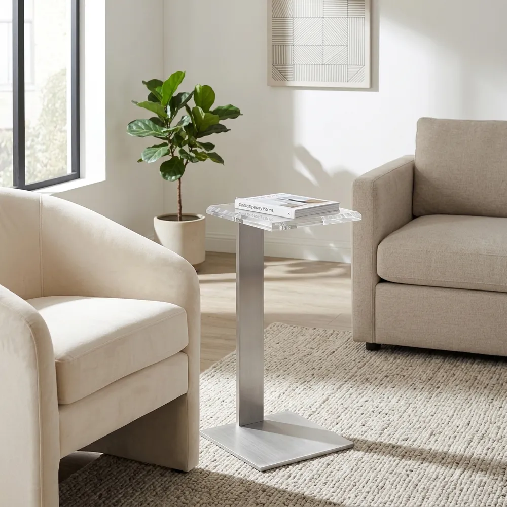 CARTERWAY CLEAR TABLE 24 (IN)