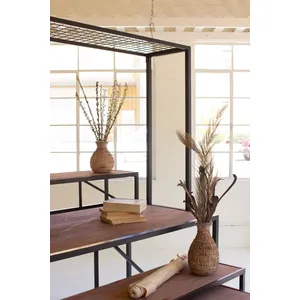 Set of 4 Metal and Wood Display Risers 5