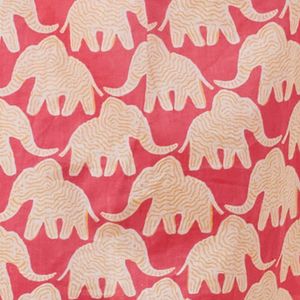 Elephants Pink Cotton Night Shirt 4