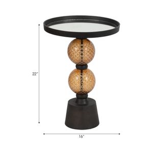 BROCKWAY BLACK TABLE 22 (IN) 8