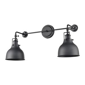 Skillet 12'' High 2-Light Sconce - Matte Black 2