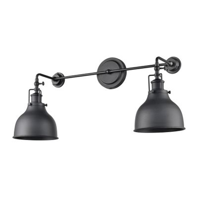 Skillet 12″ High 2-Light Sconce - Matte Black