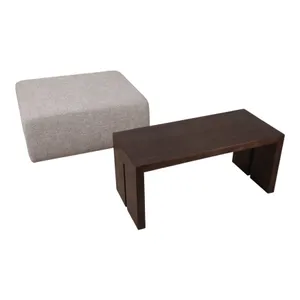 DRYDENFORD IVORY OTTOMAN 17 (IN) 7