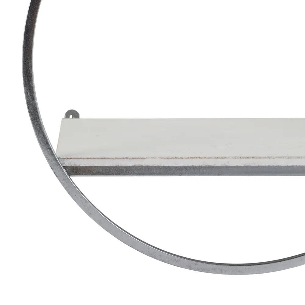 GAIGESTONE SET OF 3 SILVER WALL SHELF 8 (IN)