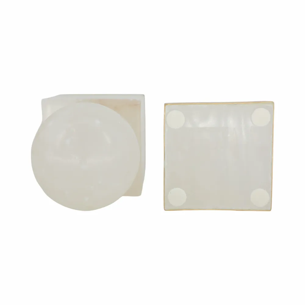 HEATHBURN SET OF 2 WHITE DECOR 6 (IN)