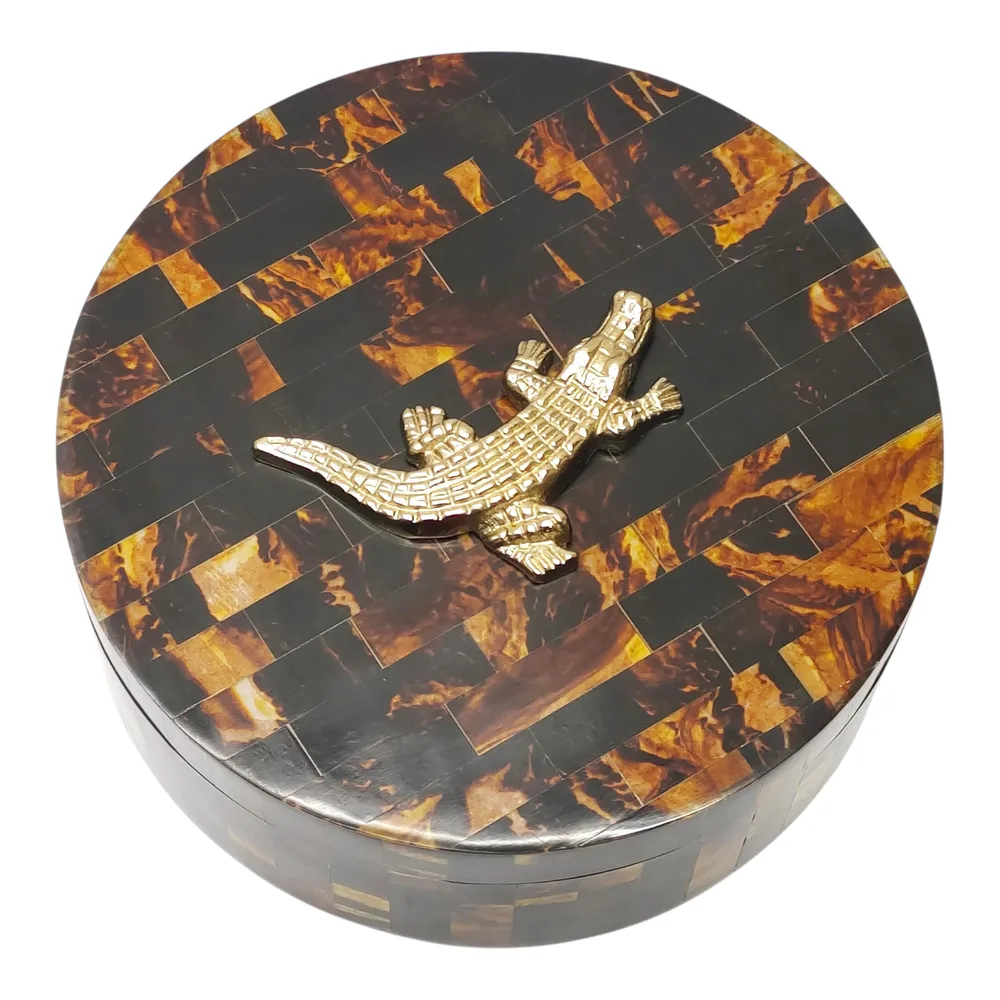 NICOLECREST SET OF 2 BROWN BOXES 4 (IN)