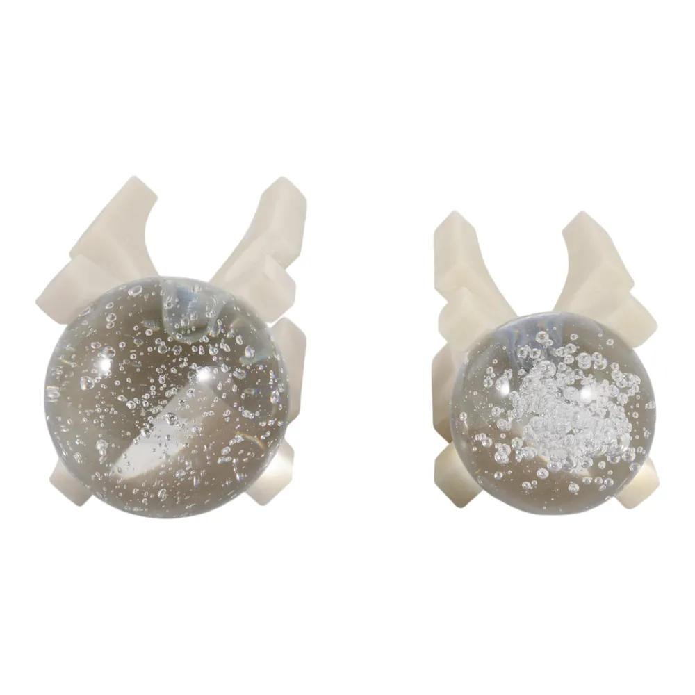 DASHCROSS SET OF 2 WHITE DECOR 13 (IN)