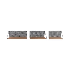 SOLHOLM SET OF 3 BROWN WALL SHELF 9 (IN) 1