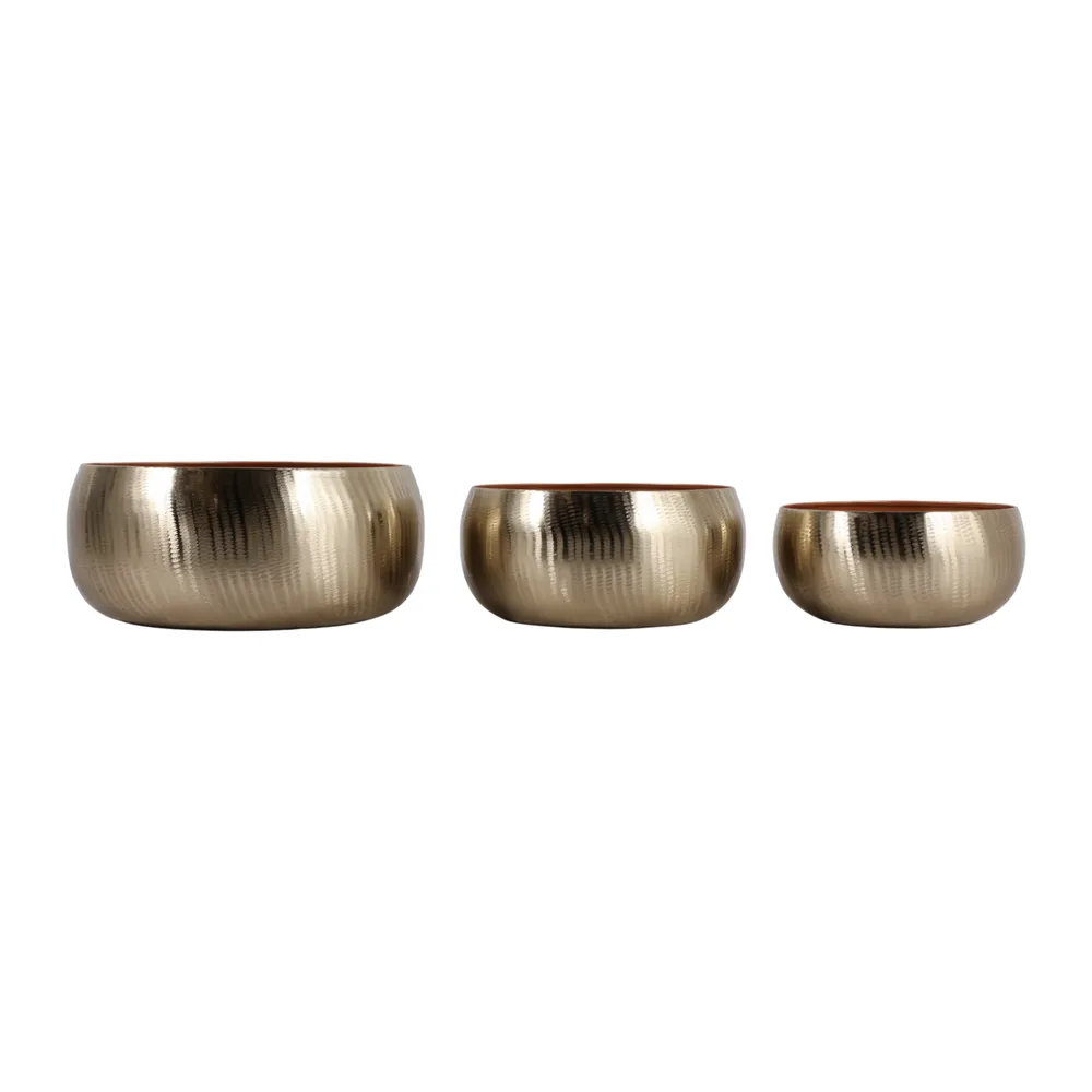 HANLEYCROSS SET OF 3 GOLD PLANTER 6 (IN)