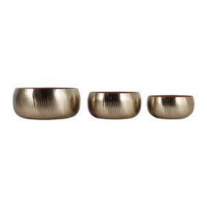 HANLEYCROSS SET OF 3 GOLD PLANTER 6 (IN) 4