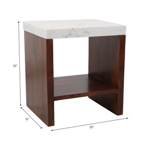 BAKERCLIFF WHITE TABLE 23 (IN) 10