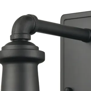 Jackson 12″ High 1-Light Outdoor Sconce - Matte Black 2