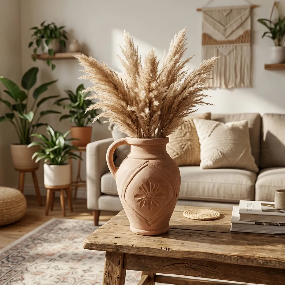 GAVIN RED VASE 13 (IN)