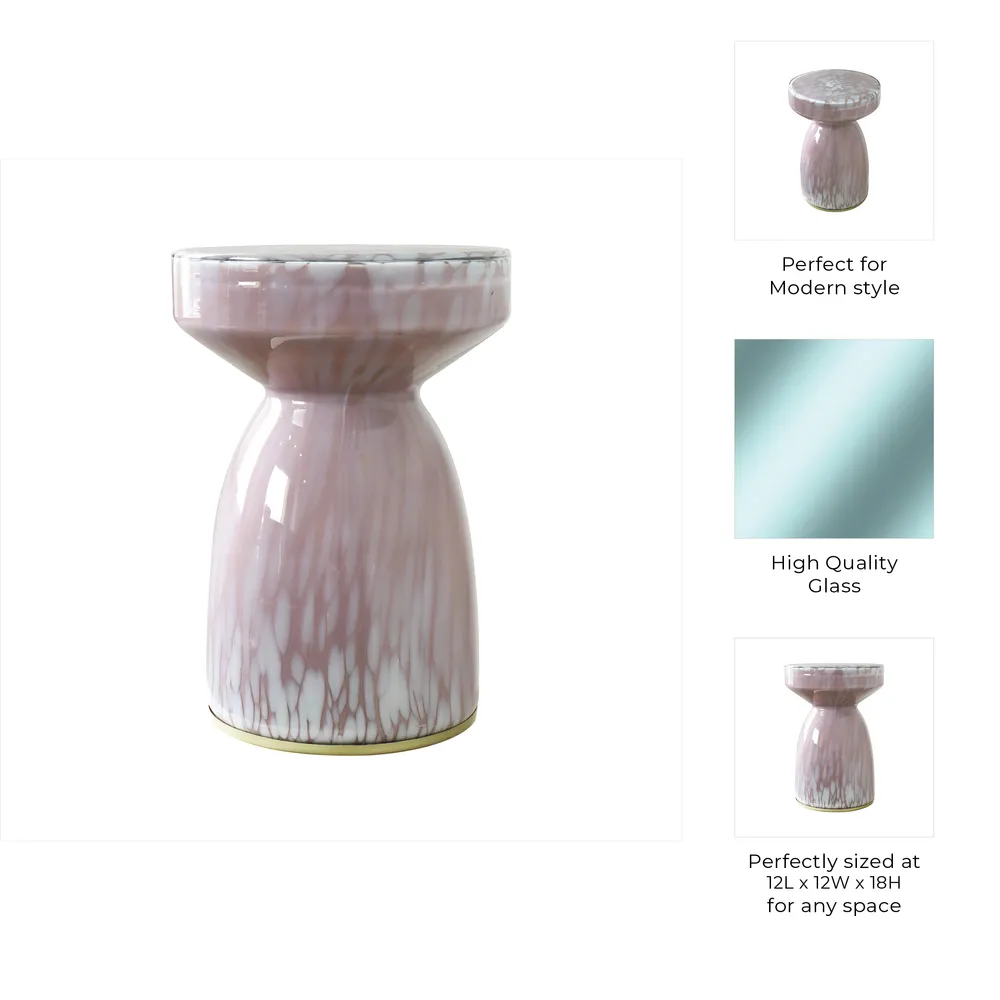 DEXTERMORE WHITE TABLE 18 (IN)