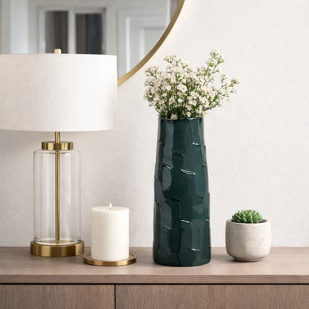 GLOVERDALE BLUE VASE 14 (IN)