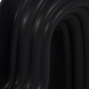 CER, 6" LOOPY VASE, BLACK 6