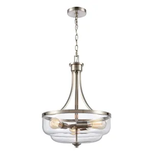 Calistoga 17'' Wide 3-Light Pendant - Brushed Nickel 1