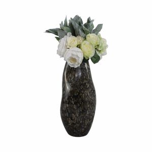 COLEGATE BROWN GLASS VASE 17 (IN) 3
