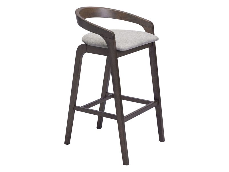 Troy Barstool Dove Gray & Espresso 7