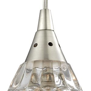 Kersey 4'' Wide 1-Light Mini Pendant - Satin Nickel 2